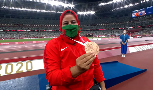 Jeux paralympiques: la Marocaine Saida Amoudi remporte la médaille de bronze